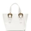 22028210_51943075_1000.jpg Versace Jeans Couture Baroque-buckle grain-texture tote bag