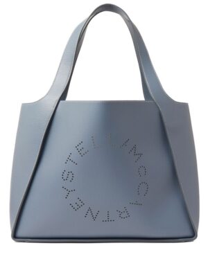 22052057_51930235_1000.jpg Stella McCartney perforate-logo faux-leather tote bag