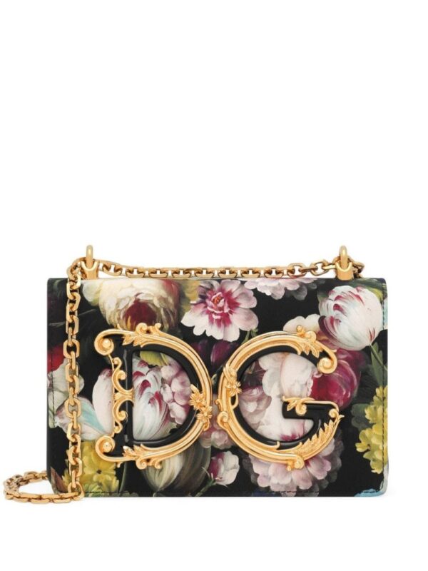 22052950_52043251_1000.jpg Dolce & Gabbana DG Girls floral-print shoulder bag