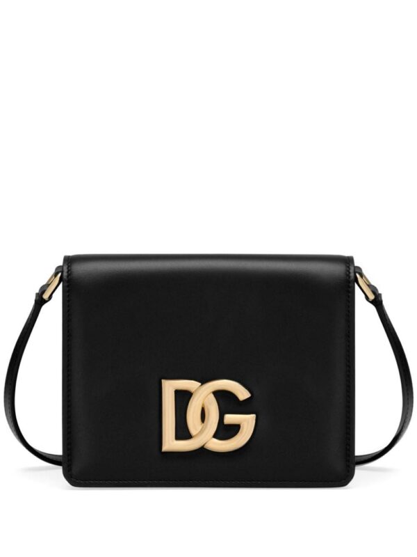 Dolce & Gabbana logo-plaque leather crossbody bag