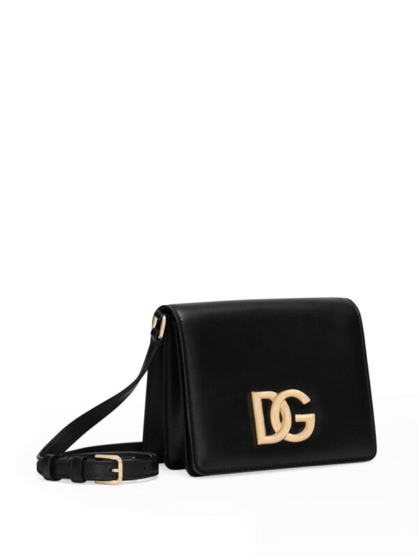 Dolce & Gabbana logo-plaque leather crossbody bag