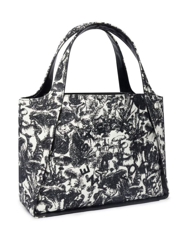 22053011_52021099_1000.jpg Stella McCartney Logo Fungi Forest-print tote bag