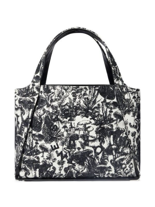 22053011_52021110_1000.jpg Stella McCartney Logo Fungi Forest-print tote bag