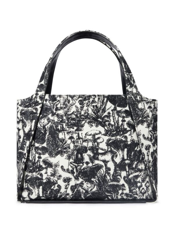 22053011_52021111_1000.jpg Stella McCartney Logo Fungi Forest-print tote bag