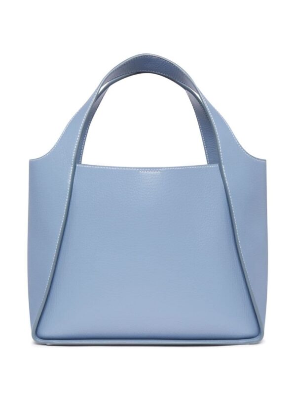 Stella McCartney logo-perforated faux-leather tote bag
