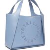Stella McCartney logo-perforated faux-leather tote bag