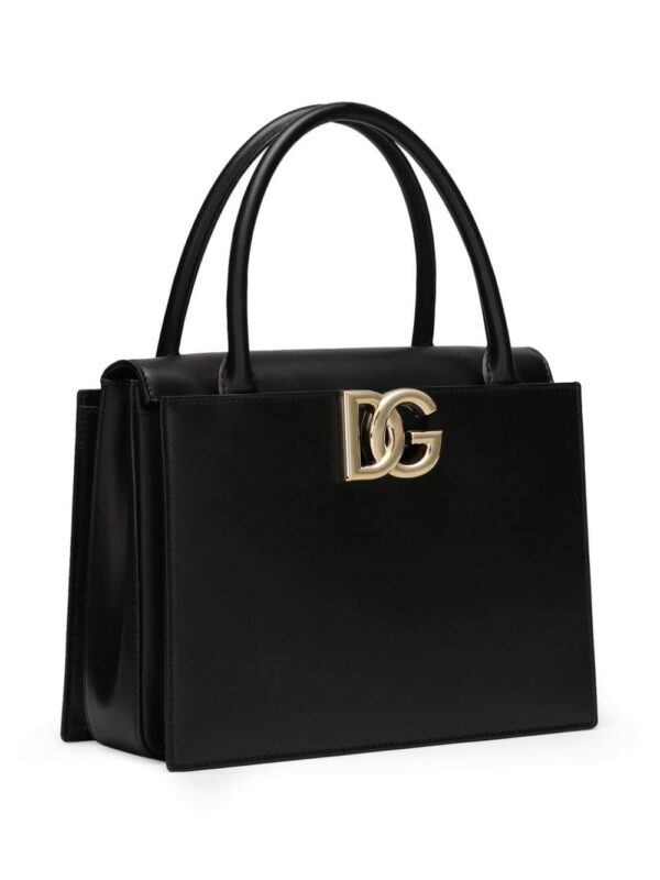 22054392_52047713_1000.jpg Dolce & Gabbana logo-plaque leather tote bag