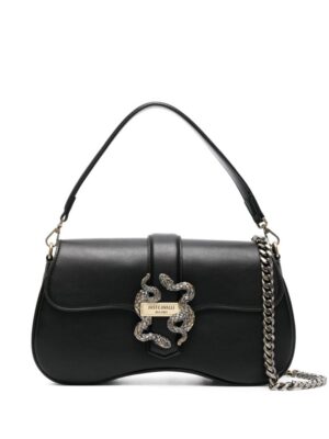 22077887_52067886_1000.jpg Just Cavalli metallic snake-detail leather crossbody bag