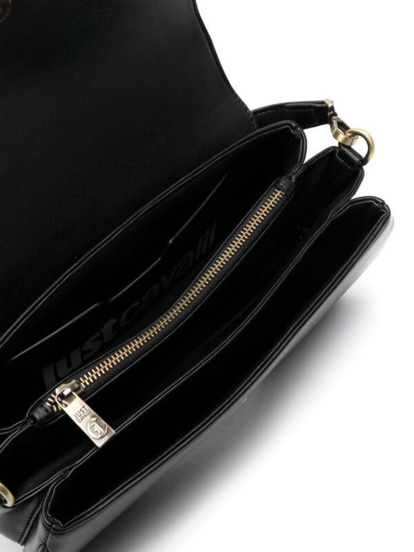 22077887_52067894_1000.jpg Just Cavalli metallic snake-detail leather crossbody bag