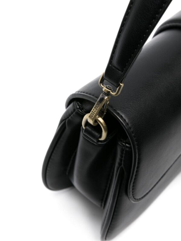 22077887_52067898_1000.jpg Just Cavalli metallic snake-detail leather crossbody bag