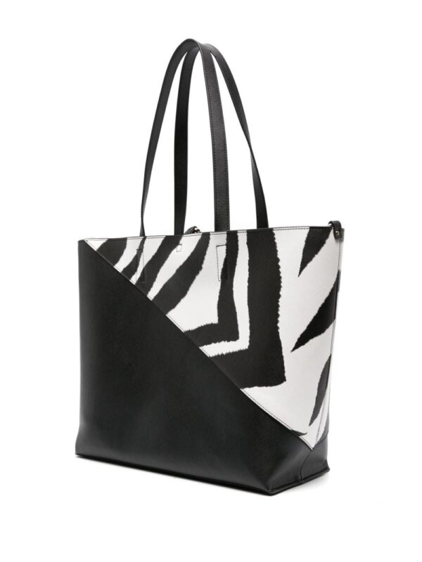 22079590_52071915_1000.jpg Just Cavalli zebra-print panelled tote bag
