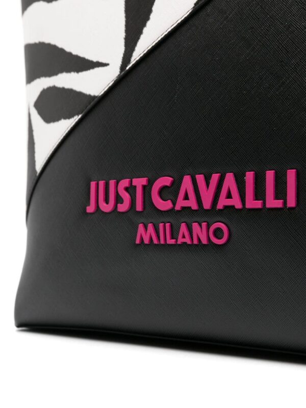 22079590_52071928_1000.jpg Just Cavalli zebra-print panelled tote bag