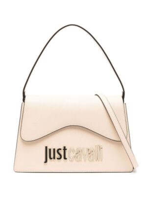22080160_52083979_1000.jpg Just Cavalli logo-lettering saffiano-leather tote bag