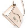 Just Cavalli logo-lettering saffiano-leather tote bag