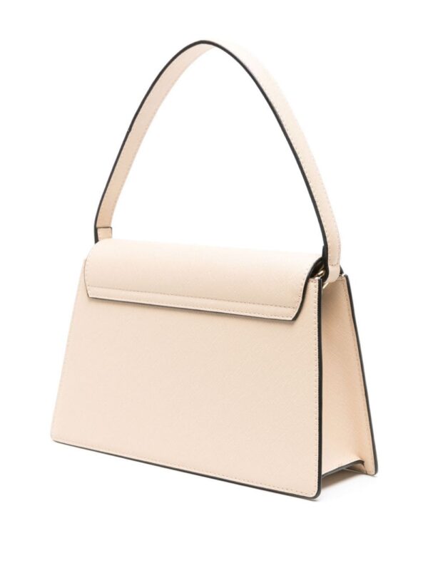 Just Cavalli logo-lettering saffiano-leather tote bag