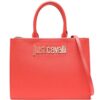 22080164_52071324_1000.jpg Just Cavalli logo-lettering faux-leather tote bag