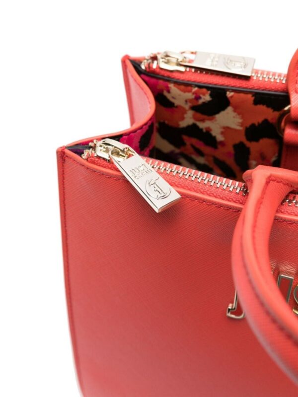 22080164_52071329_1000.jpg Just Cavalli logo-lettering faux-leather tote bag