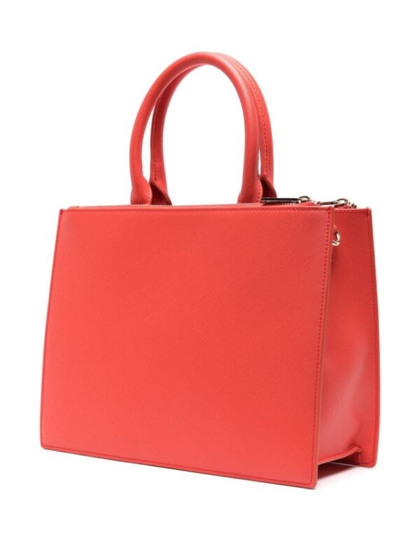 22080164_52071330_1000.jpg Just Cavalli logo-lettering faux-leather tote bag