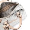 22096413_51981602_1000.jpg Michael Kors logo-debossed metallic-finish tote bag
