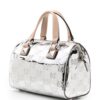 22096413_51981606_1000.jpg Michael Kors logo-debossed metallic-finish tote bag