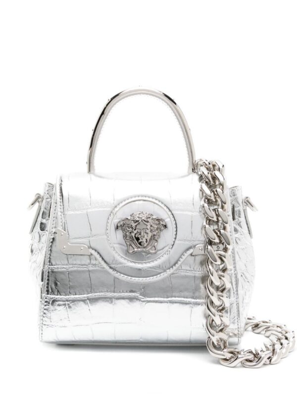 22100440_52029450_1000.jpg Versace small La Medusa leather tote bag