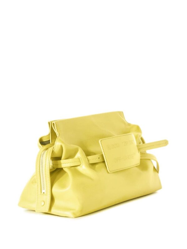 Off-White Zip Tie leather clutch bag