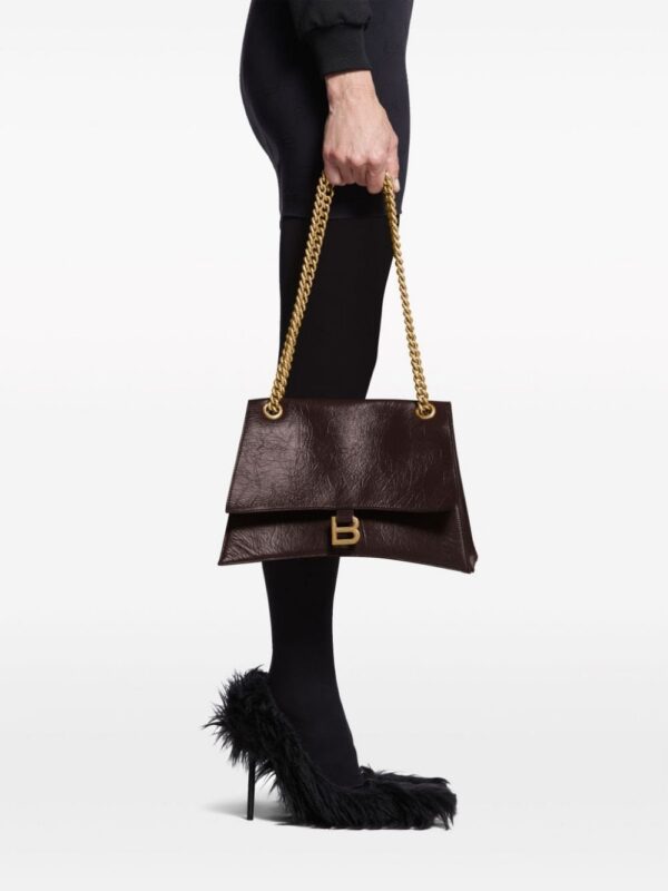 Balenciaga medium Crush leather shoulder bag