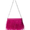 Michael Kors Tabitha feather-embellished leather shoulder bag