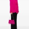 Michael Kors Tabitha feather-embellished leather shoulder bag