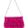 Michael Kors Tabitha feather-embellished leather shoulder bag