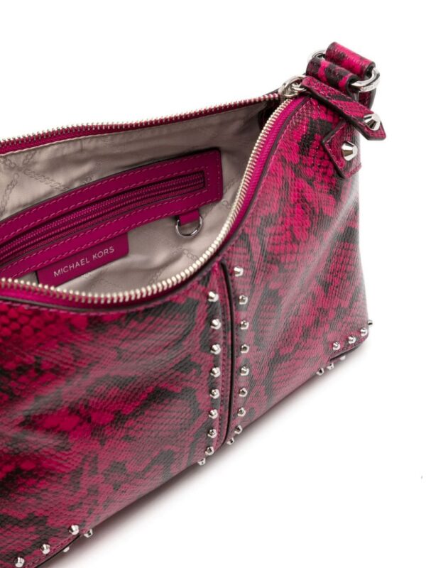 Michael Kors Astor snakeskin-effect leather shoulder bag
