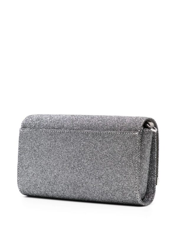 Michael Kors large Mona glitter-detail clutch bag