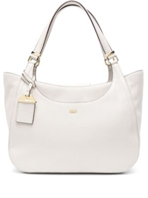 22161553_52045275_1000.jpg DKNY logo-lettering faux-leather shoulder bag