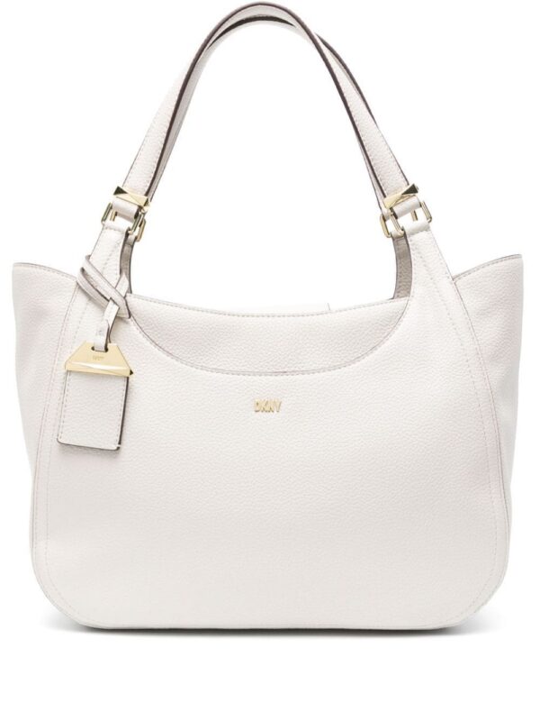22161553_52045275_1000.jpg DKNY logo-lettering faux-leather shoulder bag
