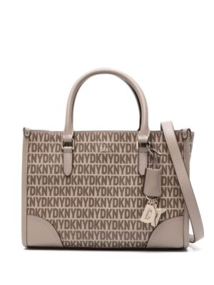 22214773_52076769_1000.jpg DKNY medium Perri logo-pendant faux-leather bag