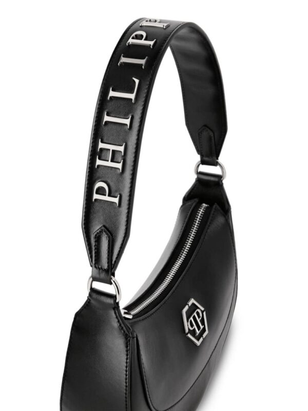 22223211_53367191_1000.jpg Philipp Plein logo-plaque leather shoulder bag