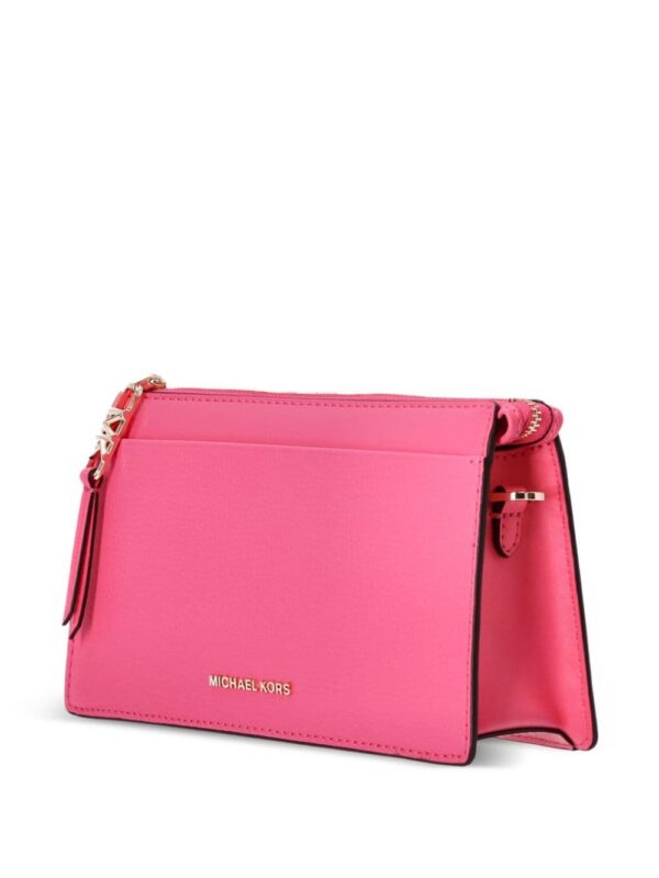 Michael Kors logo-lettering leather crossbody bag