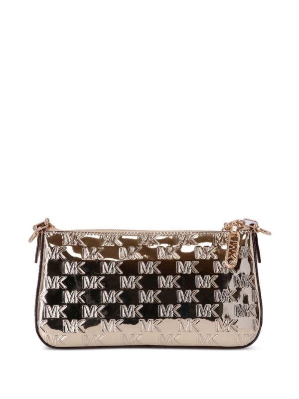 Michael Kors Empire logo-embossed leather shoulder bag