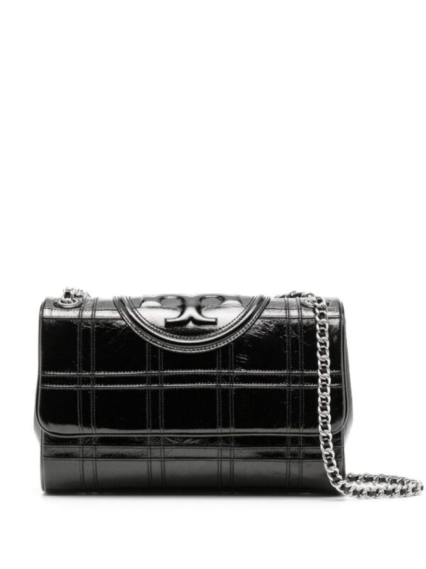 22234809_52090813_1000.jpg Tory Burch Fleming checked shoulder bag