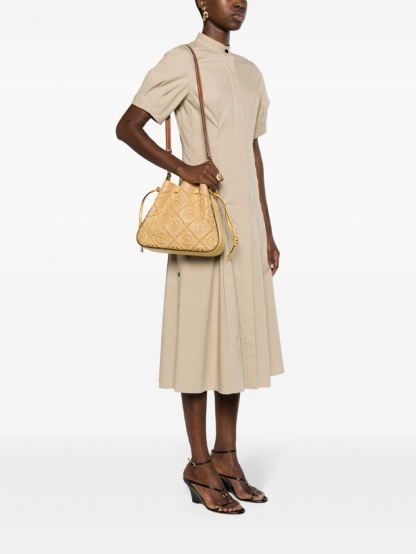 Tory Burch T Monogram embroidered shoulder bag
