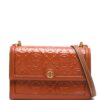 Tory Burch T Monogram patent-leather crossbody bag