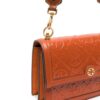 Tory Burch T Monogram patent-leather crossbody bag