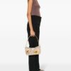 Tory Burch T Monogram floral-appliqué shoulder bag