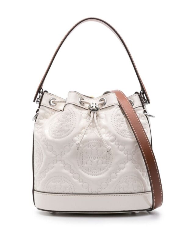 22262311_52118358_1000.jpg Tory Burch Double T quilted-monogram bucket bag