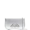 22294370_52173237_1000.jpg Alexander McQueen logo-plaque metallic clutch bag