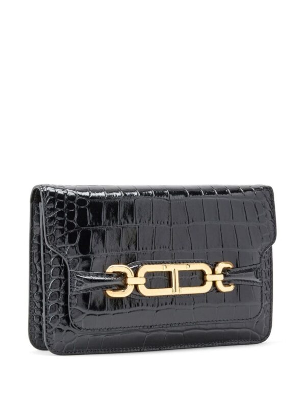 TOM FORD Whitney crocodile-effect shoulder bag