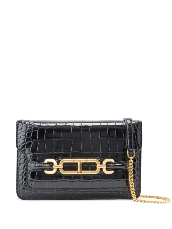 TOM FORD Whitney crocodile-effect shoulder bag