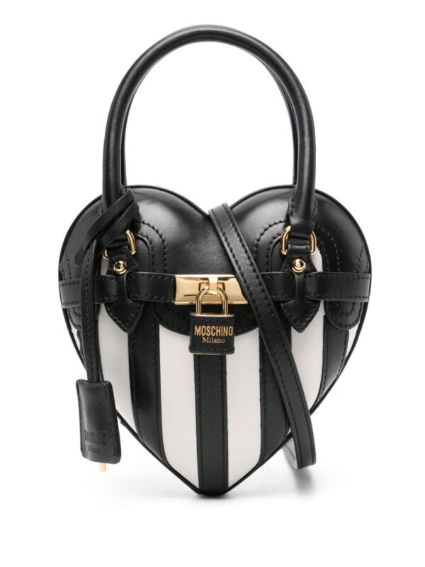 22301427_52172330_1000.jpg Moschino padlock-detail leather tote bag