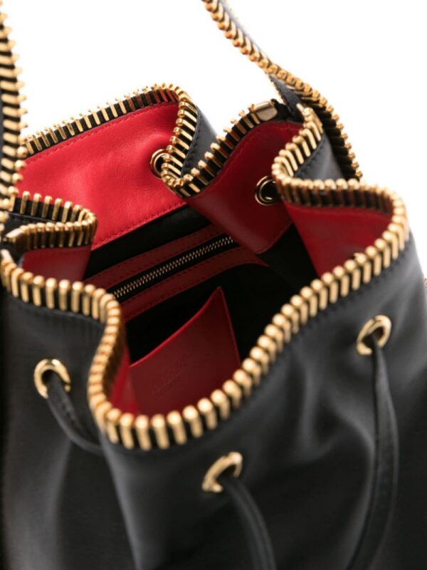 22301430_52800843_1000.jpg Moschino zip-trim leather bucket bag