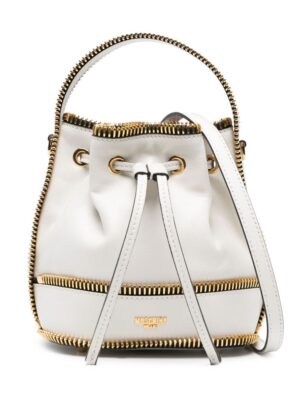22301440_52171883_1000.jpg Moschino exposed-zip detail leather bucket bag